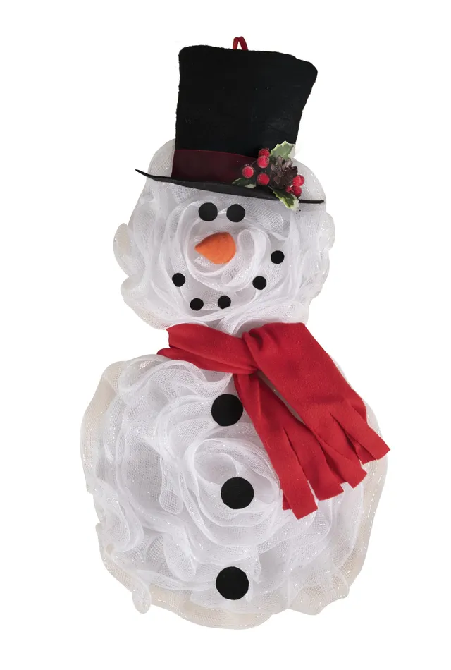 ptit-clown-weihnachts-t-rkranz-schneemann-60-cm image 1