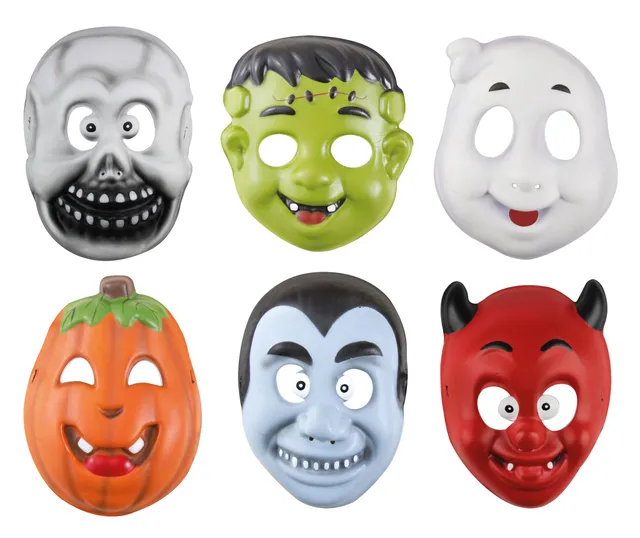 p-tit-clown-halloween-kindermaske-k-rbis-skelett-teufel-geist image 1