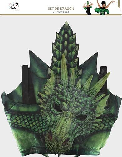 ptit-clown-re22702-drachen-set-gr-n-mit-fl-gel-und-maske image 7