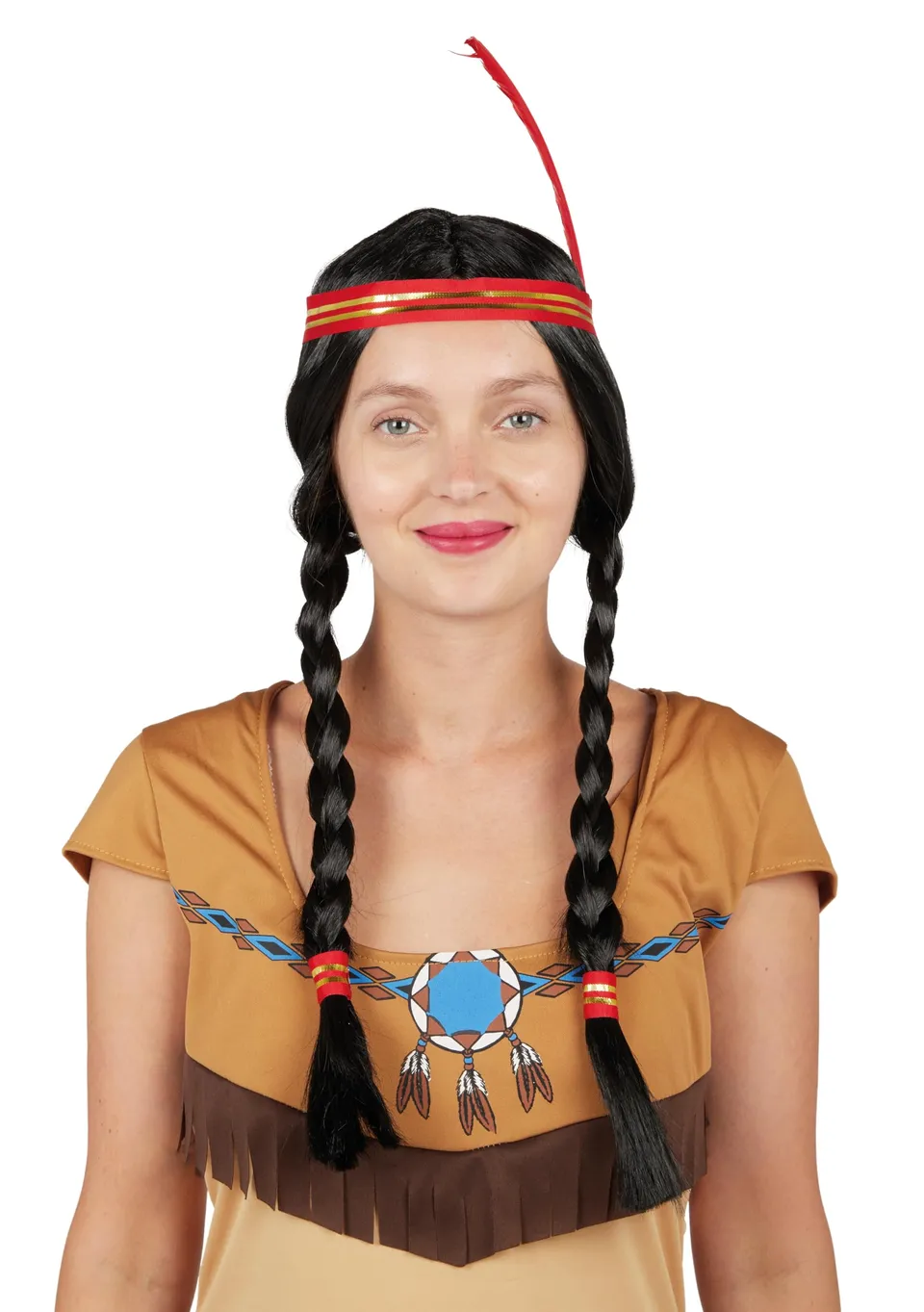 ptit-clown-indianer-per-cke-mit-feder-stirnband-unisex image 1