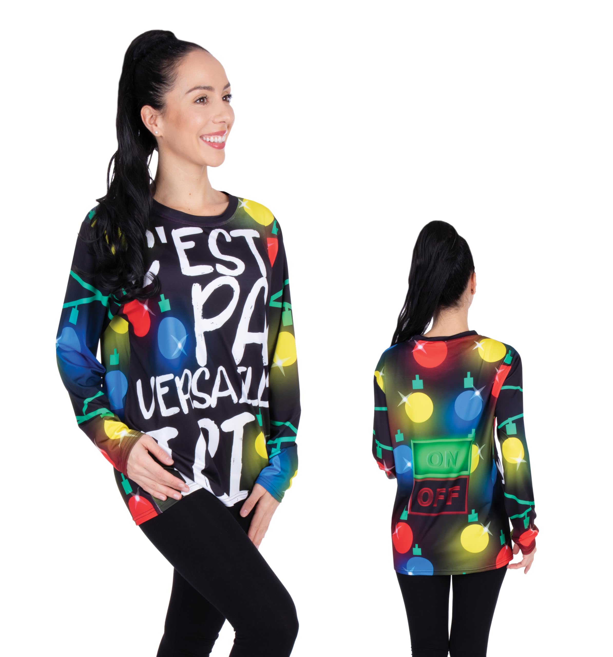 ptitclown-t-shirt-de-no-l-c-est-pas-versailles-ici-erwachsene image 2