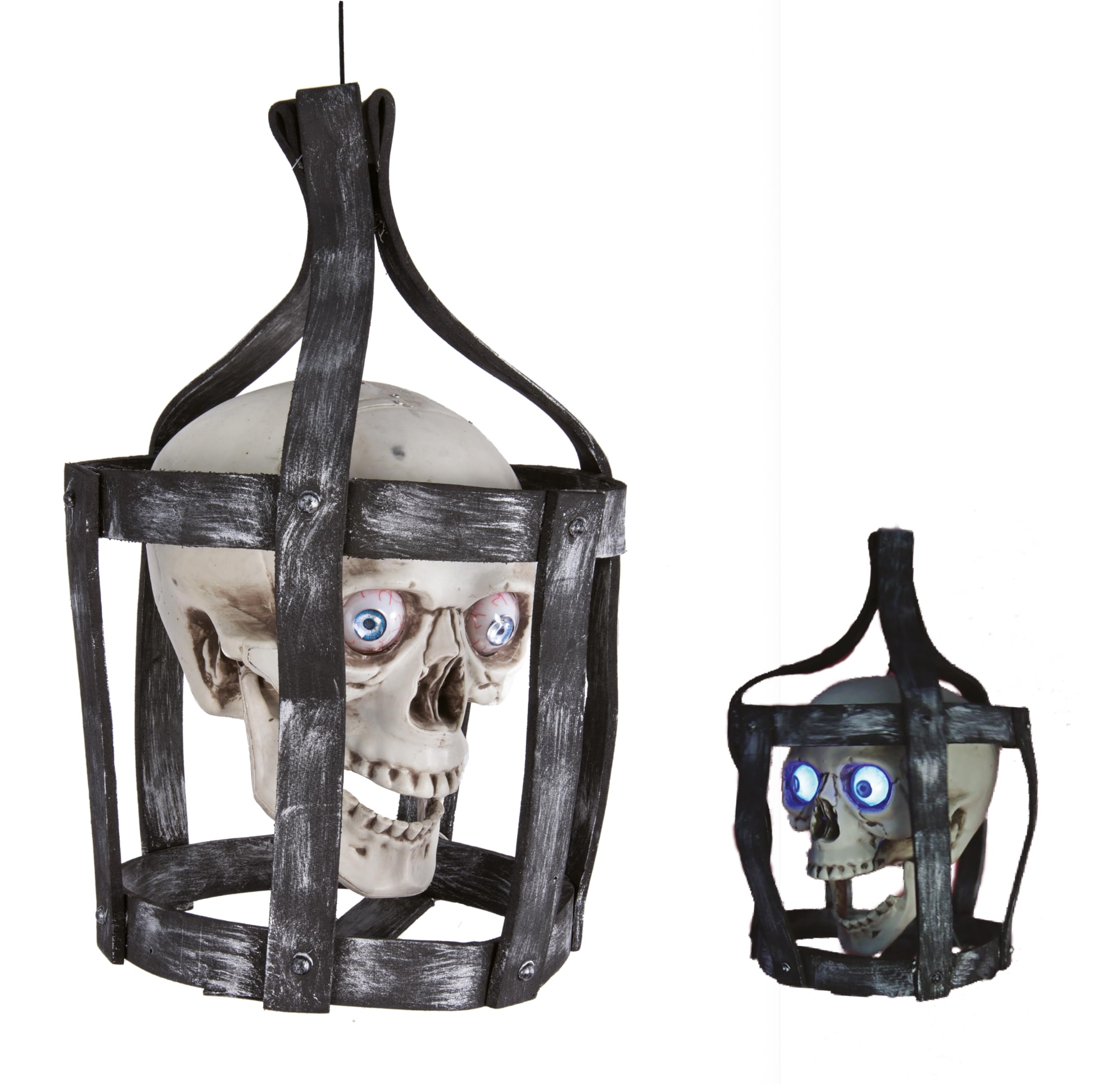 ptit-clown-11436-totenkopf-im-k-fig-animatronic-44-cm-mit-sound-licht image 1
