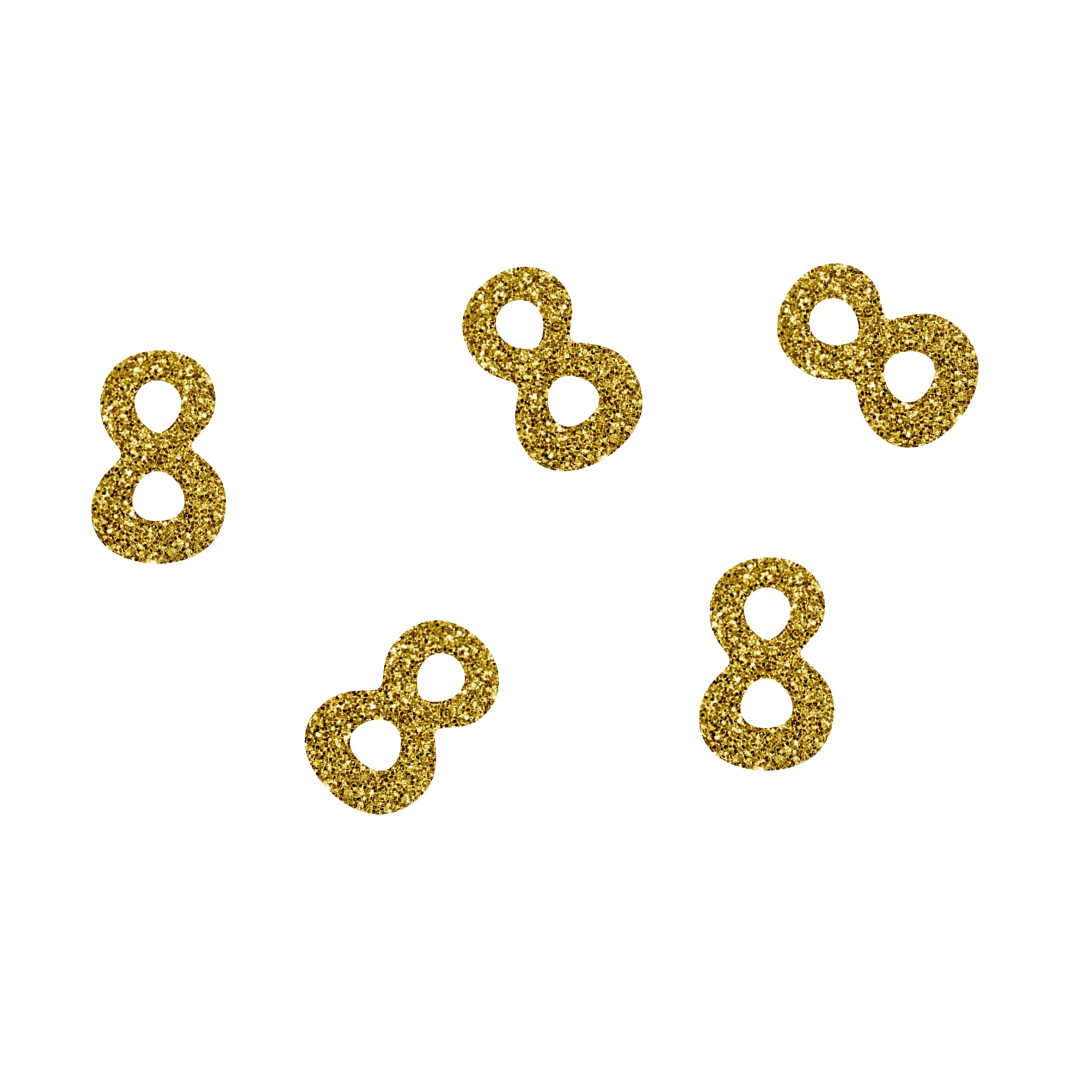 p-tit-clown-re21042-50-glitzer-konfetti-zahl-8-gold-50-st-ck image 1