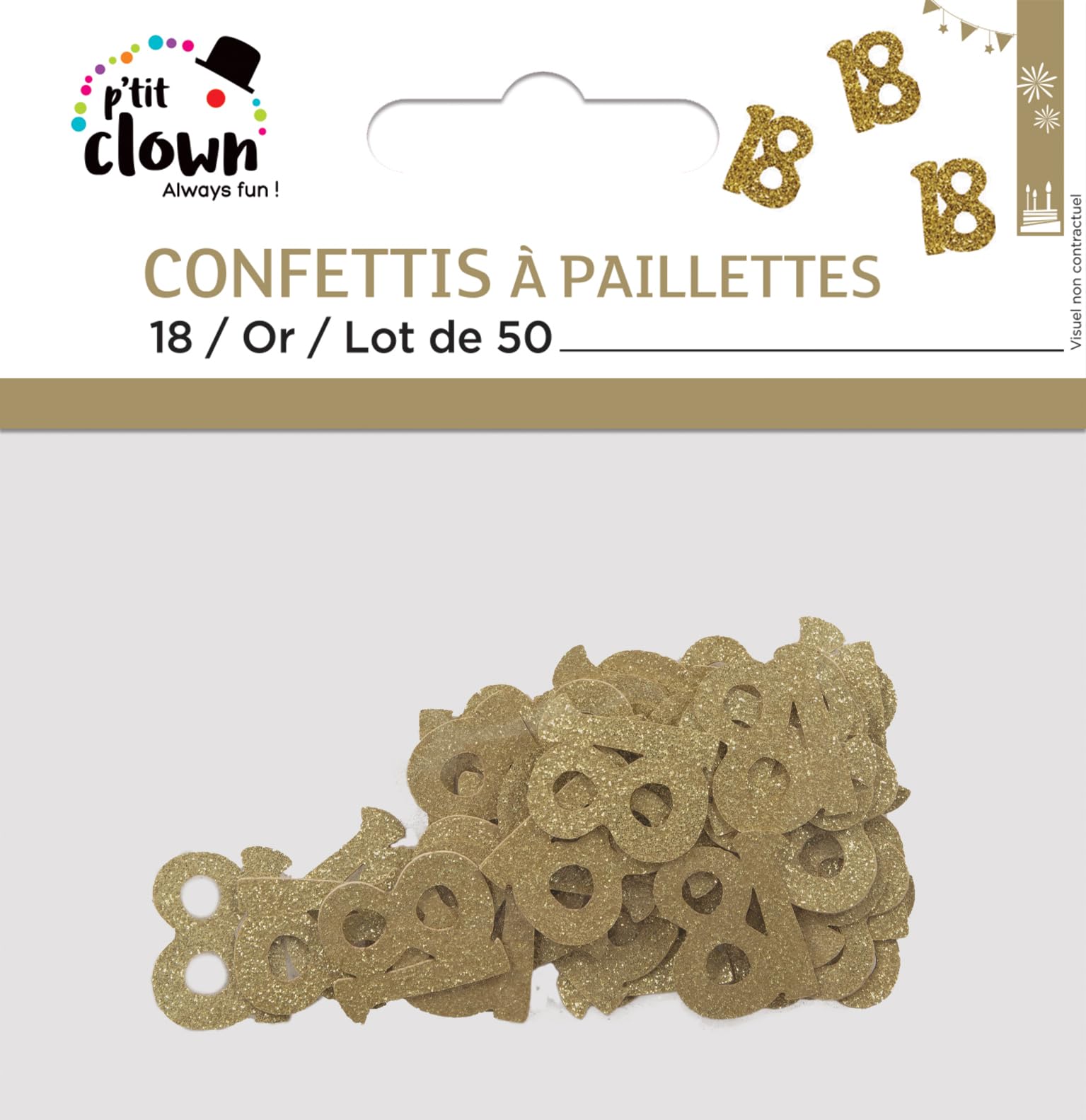 p-tit-clown-tischkonfetti-zahl-20-gold-glitzer-50-st-ck image 2