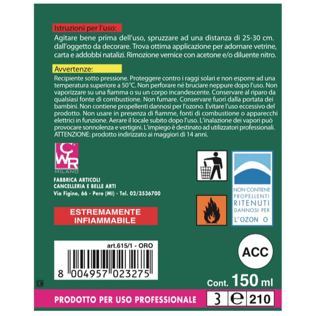 ptit-clown-feeric-lights-christmas-gold-spray-150-ml-deko-accessoire image 2