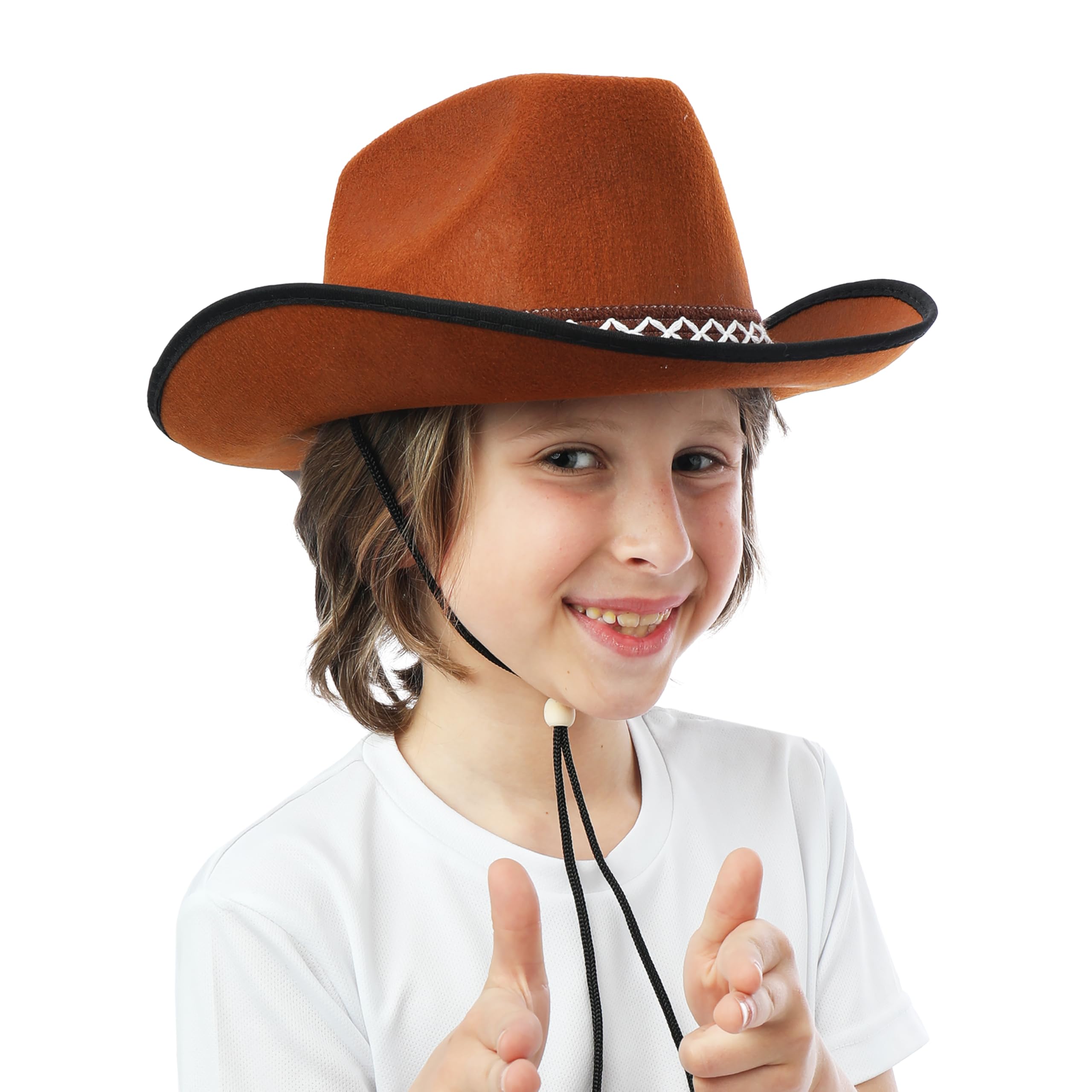 p-tit-clown-cowboy-filzhut-kinder-braun-western-kost-mhut image 6