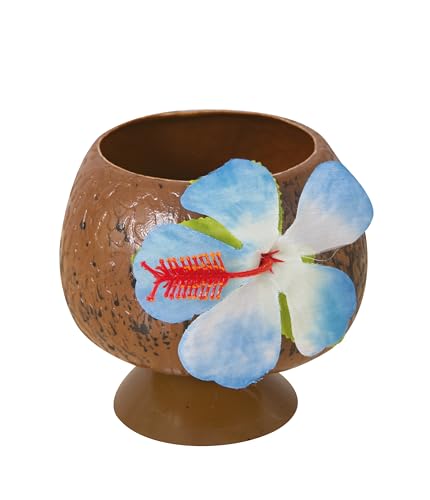 ptit-clown-kokosnuss-becher-mit-blume-kunststoff-trinkbecher-braun image 3