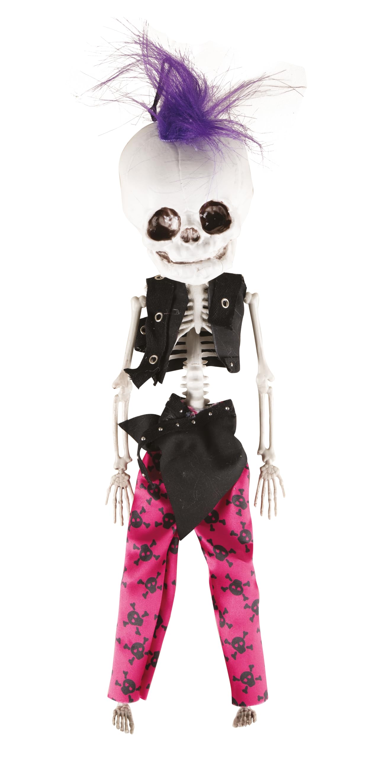 ptit-clown-halloween-deko-punk-skelett-40-cm-rosa-mann image 1