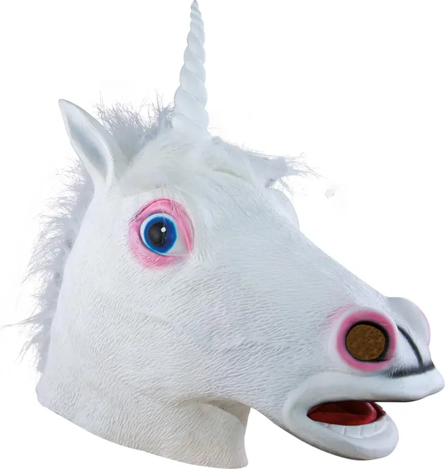 ptit-clown-einhorn-vollmaske-latex-erwachsene-unisex image 1