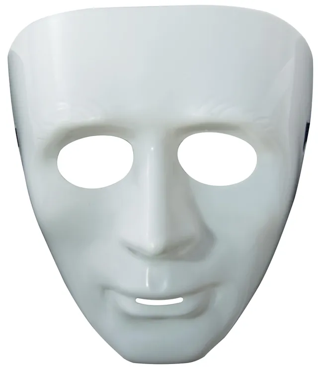 ptit-clown-re14252-gesichtsmaske-erwachsene-starr-wei image 1