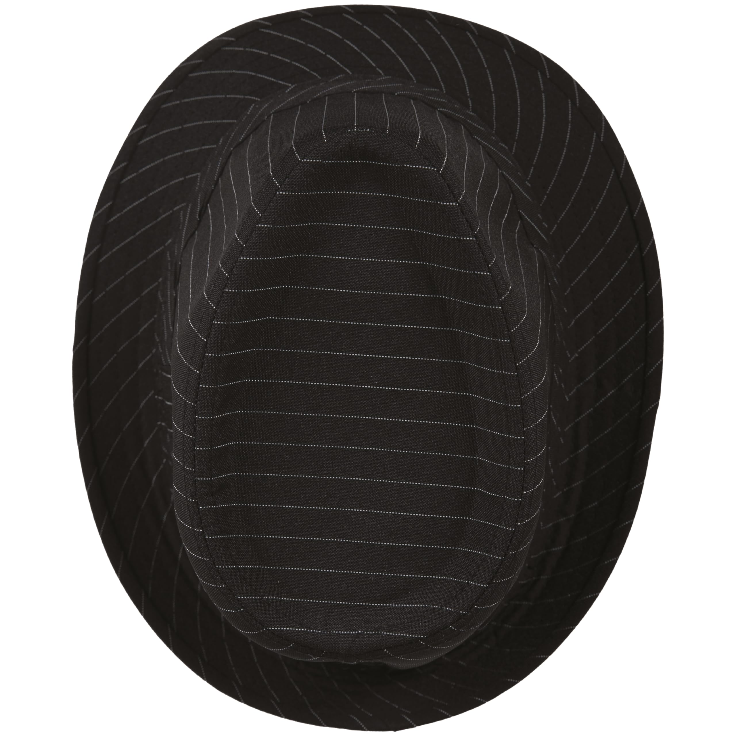 p-tit-clown-hut-stoff-borsalino-fedora-schwarz-wei-gestreift-erwachsene image 4
