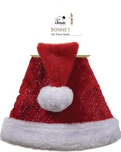 ptit-clown-weihnachtsmann-m-tze-rot-silber-pl-sch-erwachsene image 6