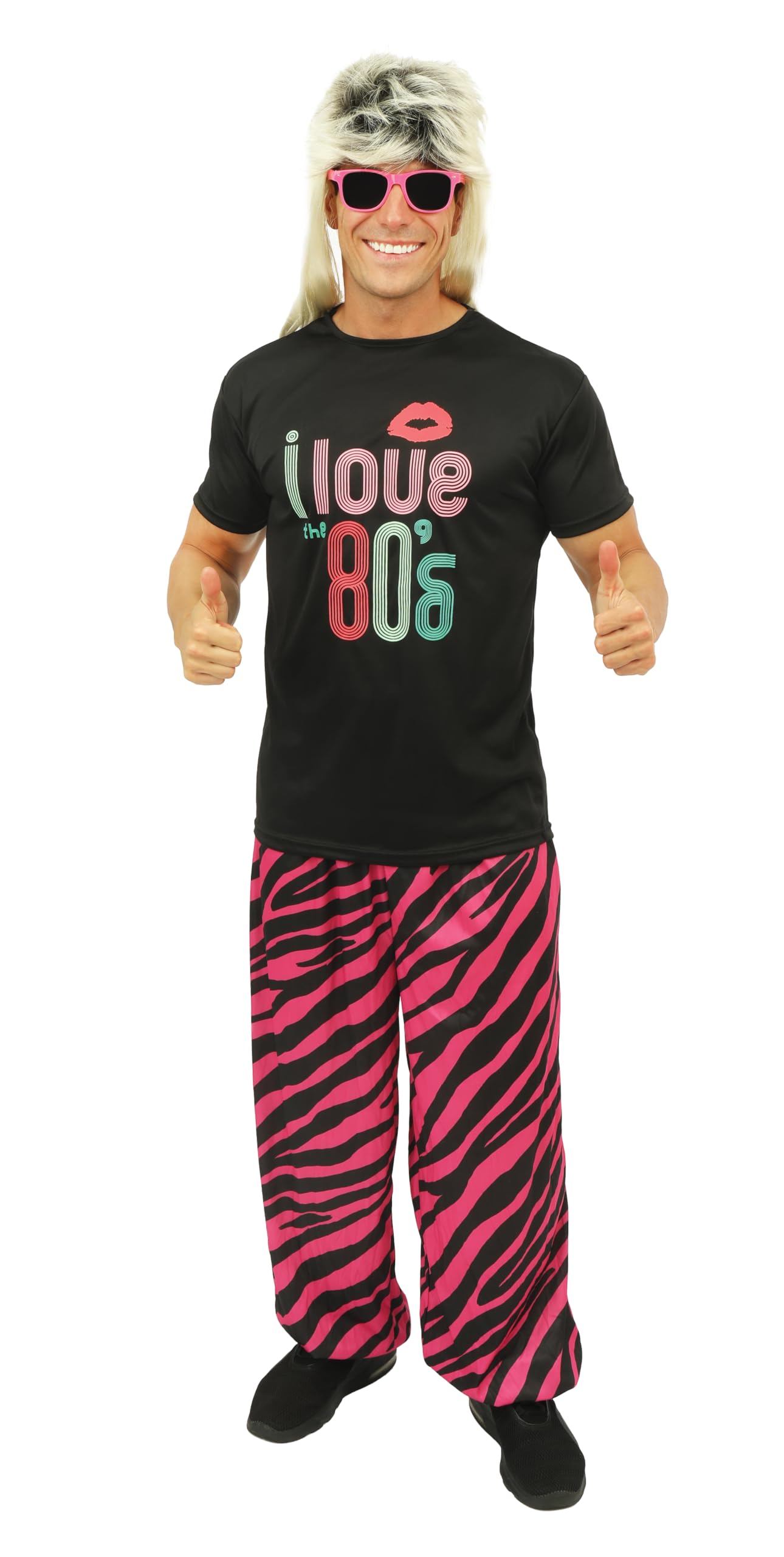ptit-clown-80er-jahre-retro-kost-m-herren-mit-t-shirt-und-hose image 4