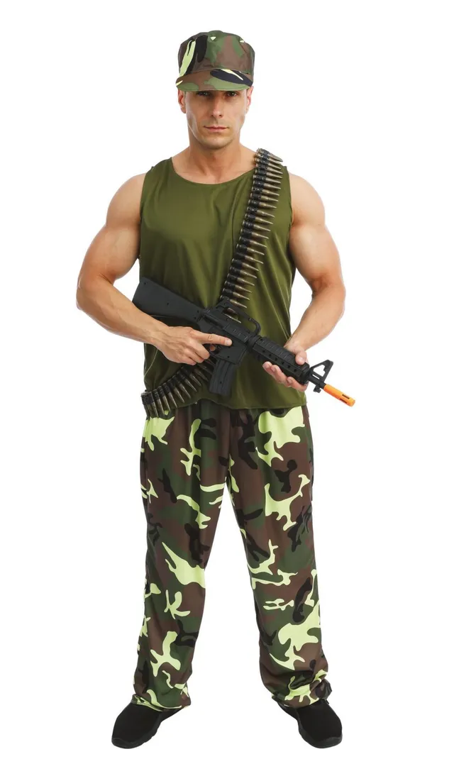 p-tit-clown-23306-erwachsenenkost-m-milit-r-soldat-rankgitter-l-xl image 1