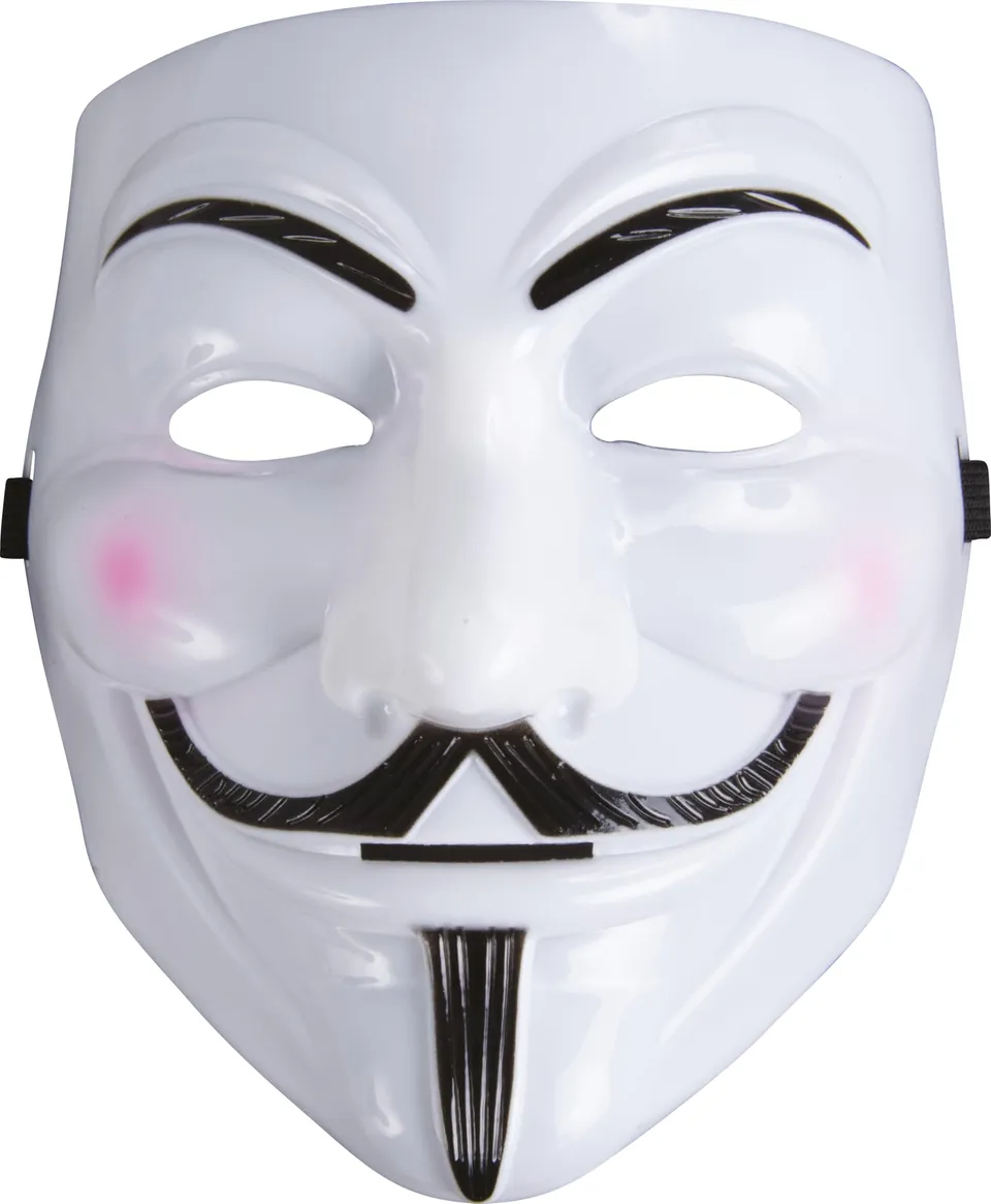 p-tit-clown-23520-anonymous-maske-hard-white-erwachsene image 1