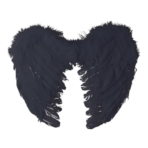 ptit-clown-91122-engelsfl-gel-federn-40-x-32-cm-schwarz-kost-m-accessoire image 7