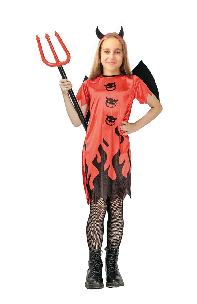 p-tit-clown-teufelin-m-dchenkost-m-rot-schwarz-halloween image 1