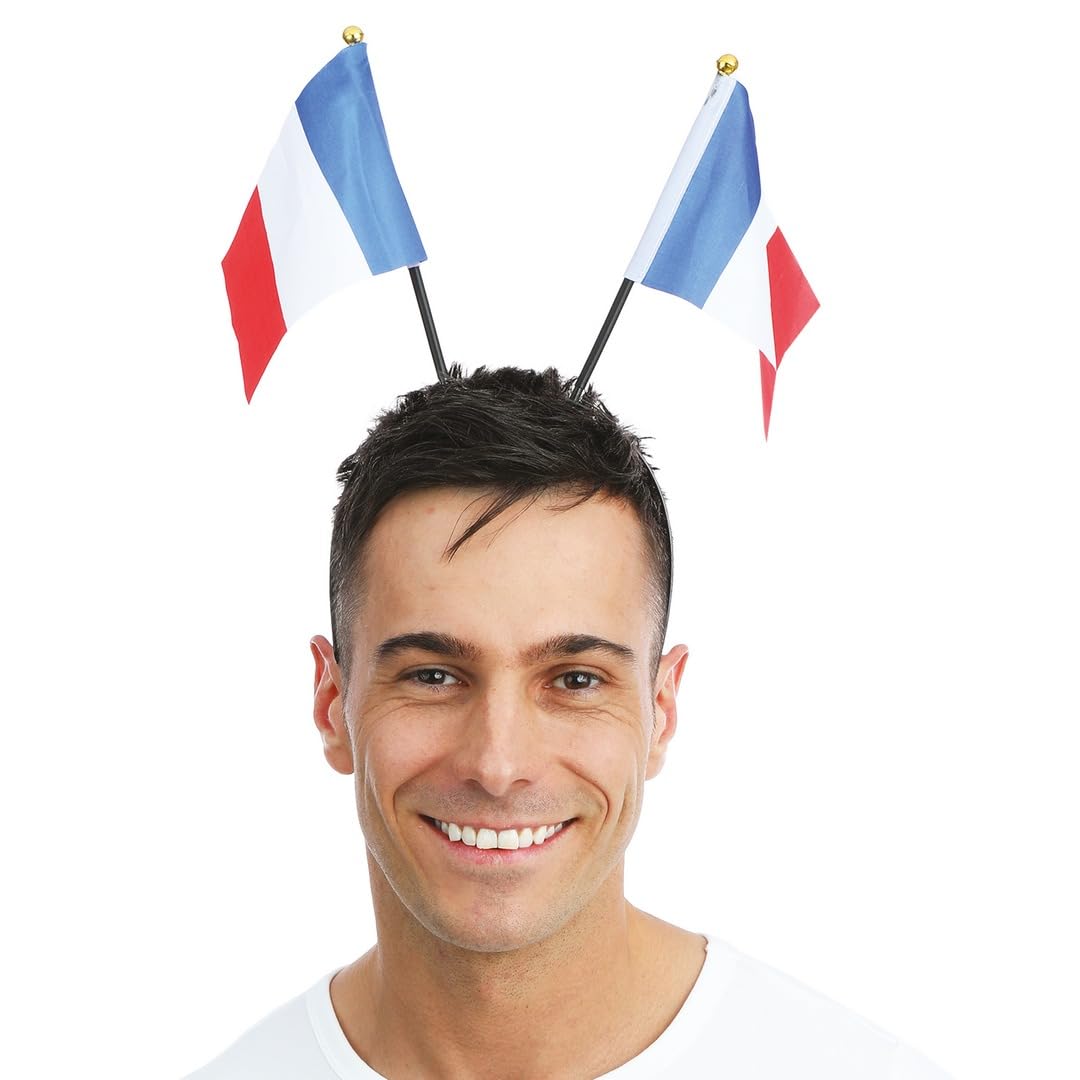 ptit-clown-frankreich-haarreif-blau-wei-rot-fan-stirnband image 1