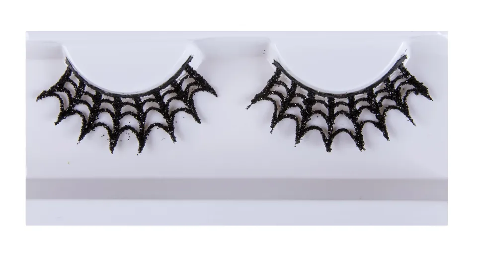 generique-falsche-wimpern-spinnennetz-lang-schwarz image 1