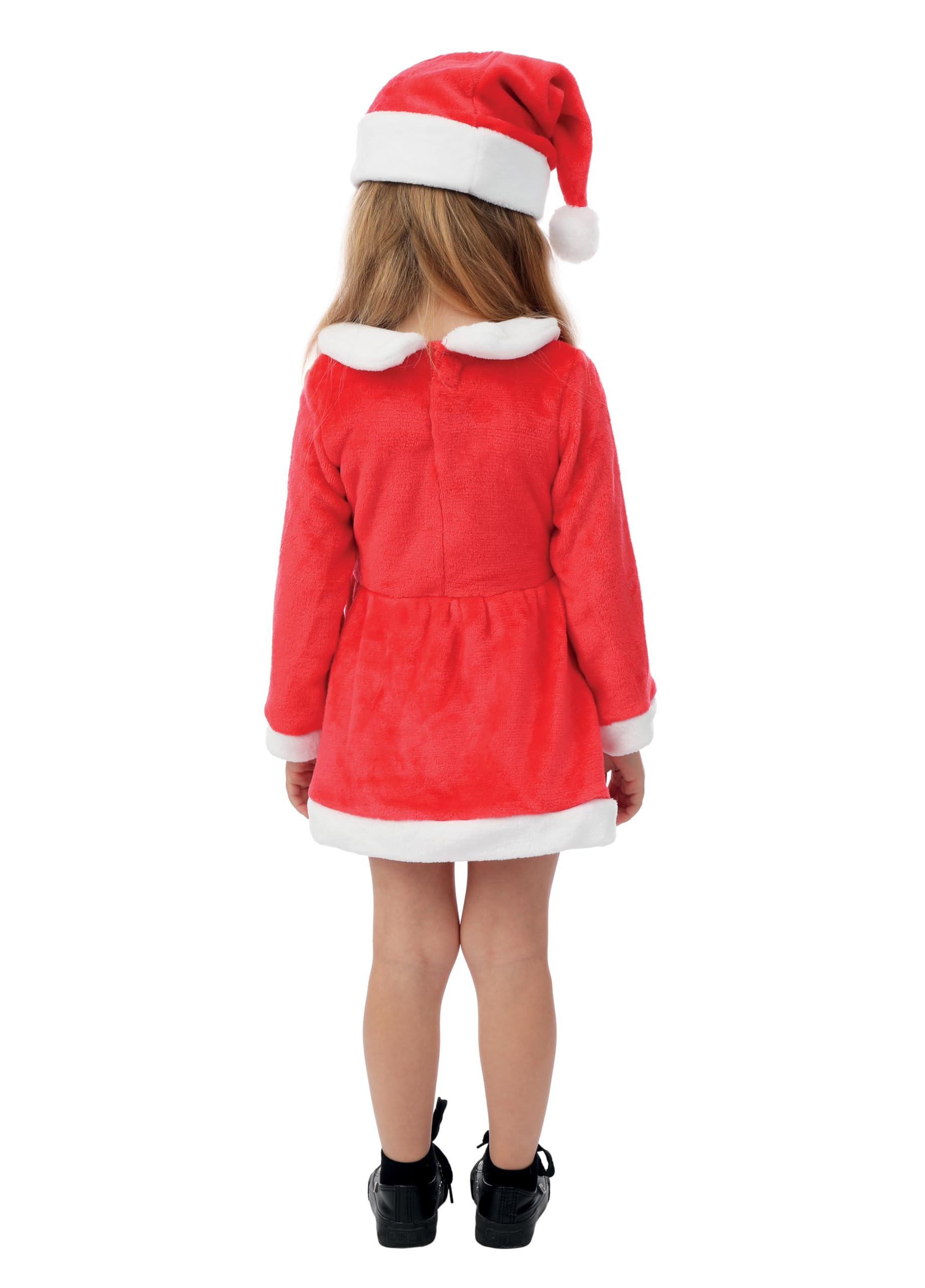 ptit-clown-miss-santa-mutter-weihnachtsmann-kost-m-m-dchen-3-4-jahre-kleid-und-m image 3