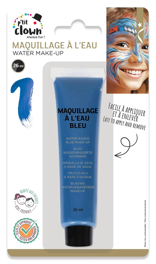 ptit-clown-24099-wasserfarbe-tube-26-ml-blau-schminke image 1