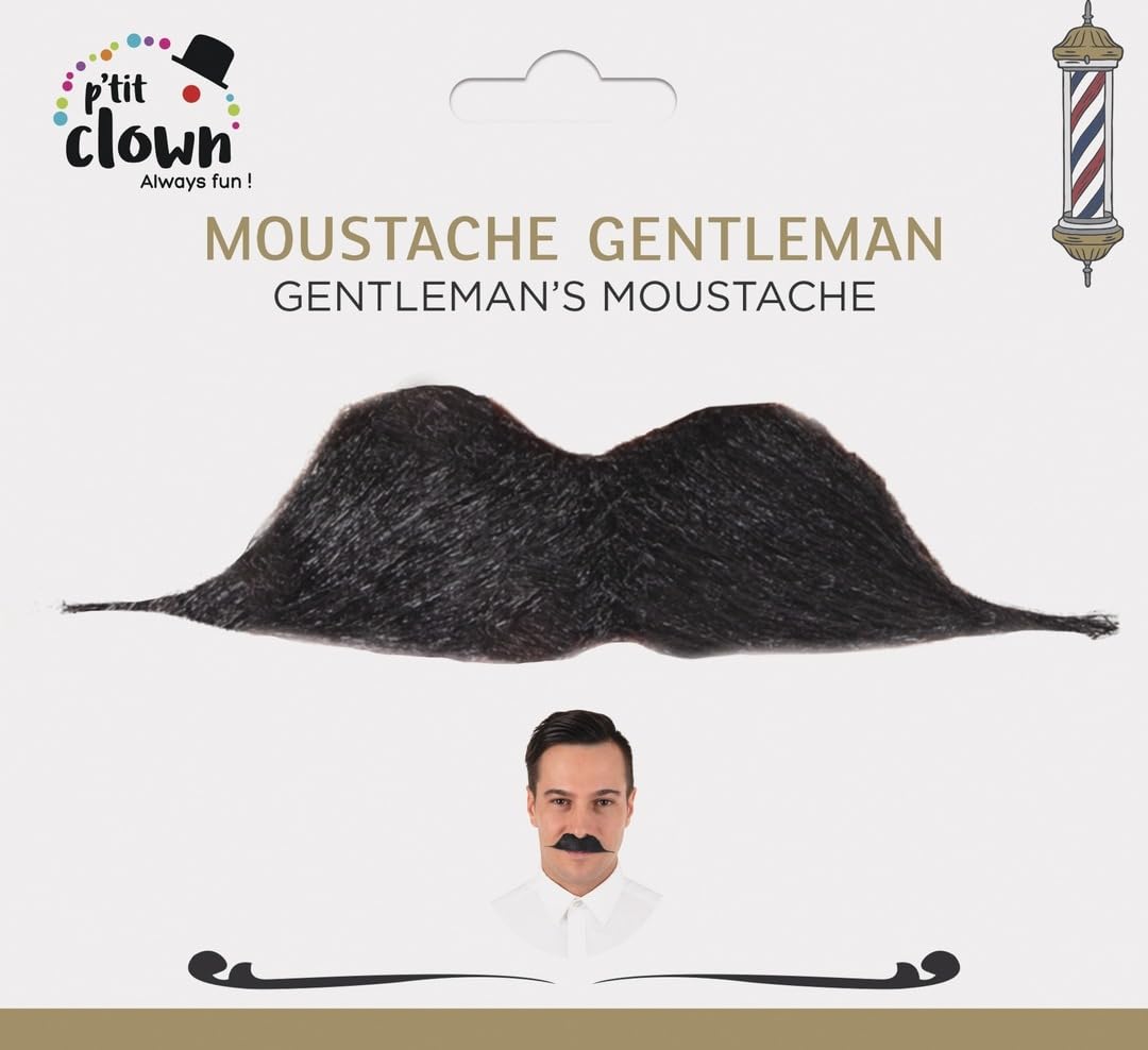 ptit-clown-schnurrbart-gentleman-schwarz-selbstklebend-verkleidungs-bart image 5