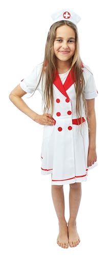 p-tit-clown-krankenschwester-kost-m-m-dchen-kleid-haarreif image 7