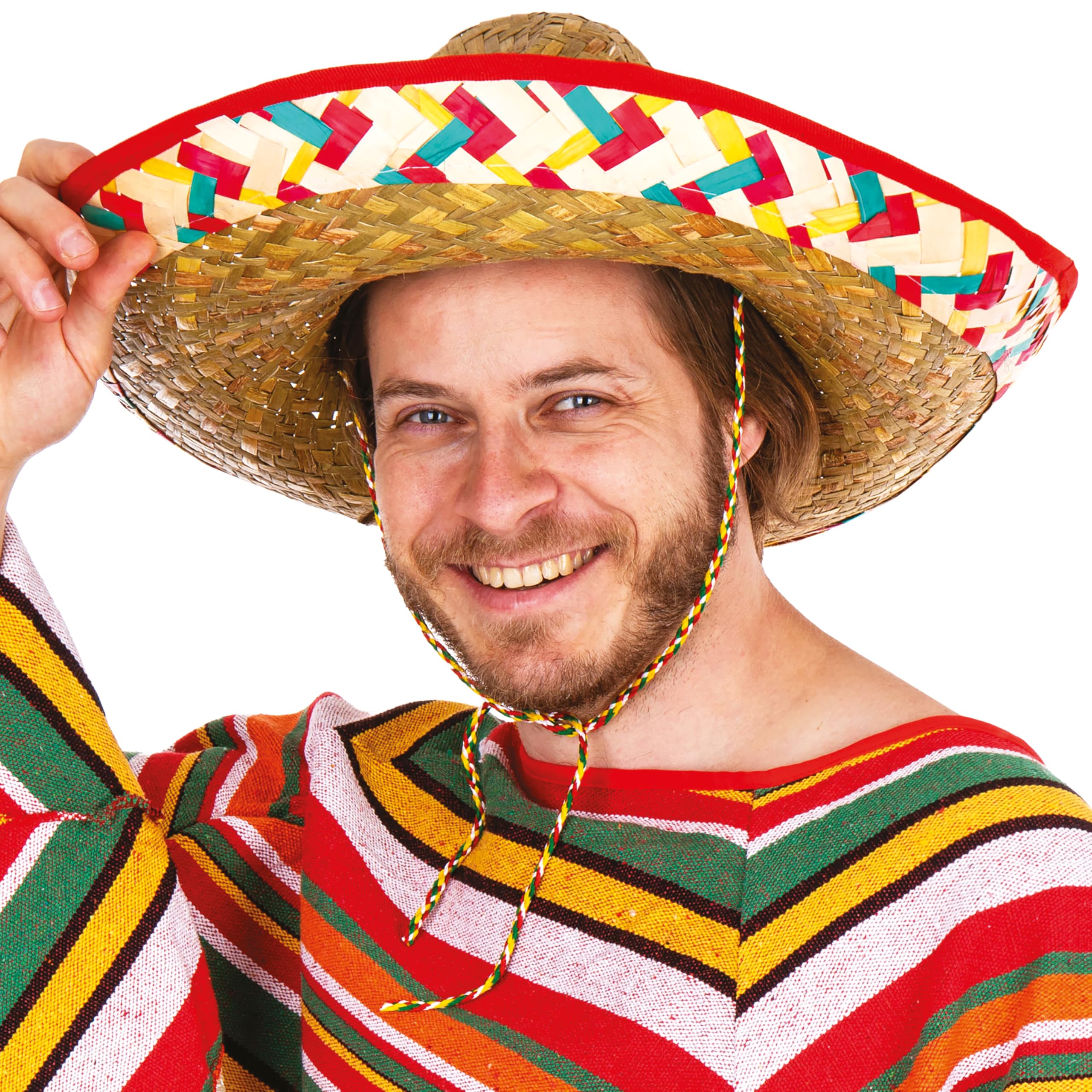 ptit-clown-95417-sombrero-hut-aus-strohgeflecht-mehrfarbig image 5