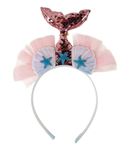 ptit-clown-haarreif-meerjungfrau-blau-rosa-mit-pailletten-einheitsgr-e-erwachsen image 6