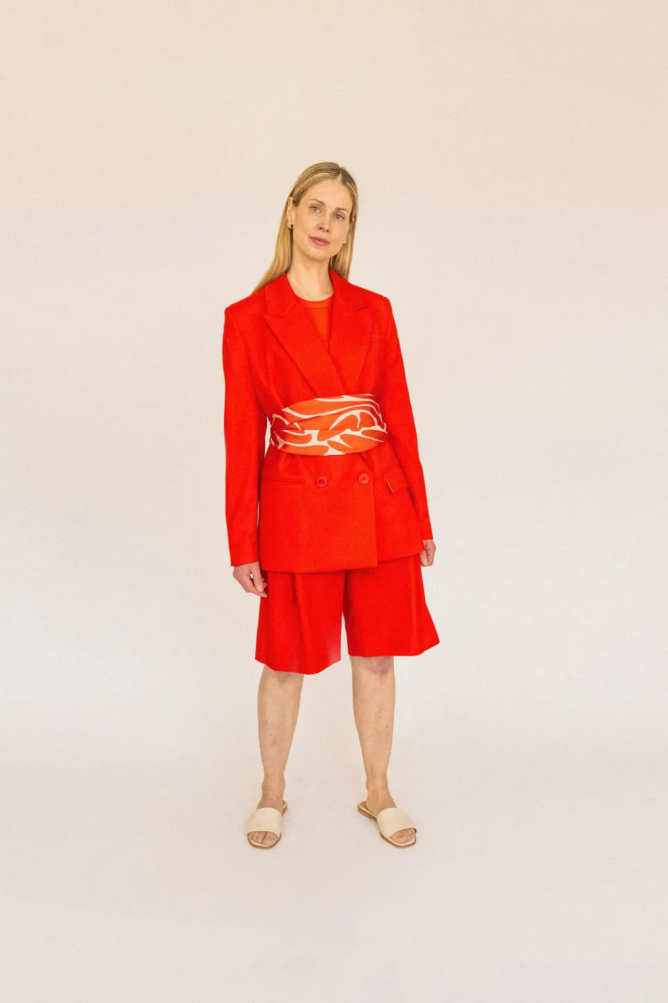lotta-ludwigson-alva-shorts-tangerine-red image 1