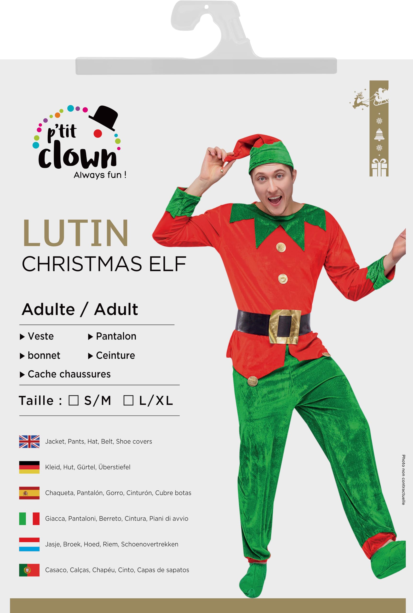 p-tit-clown-re66566-lutin-elf-kost-m-herren-filz-l-xl image 3