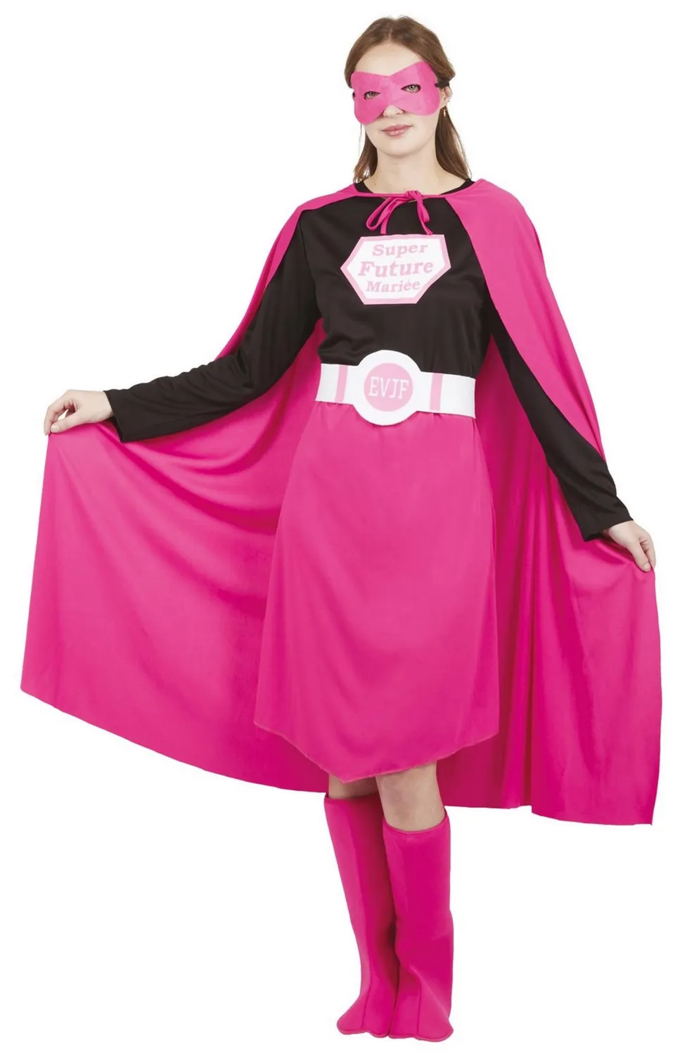 p-tit-clown-super-braut-kost-m-f-r-junggesellinnenabschied-rosa-l-xl image 1