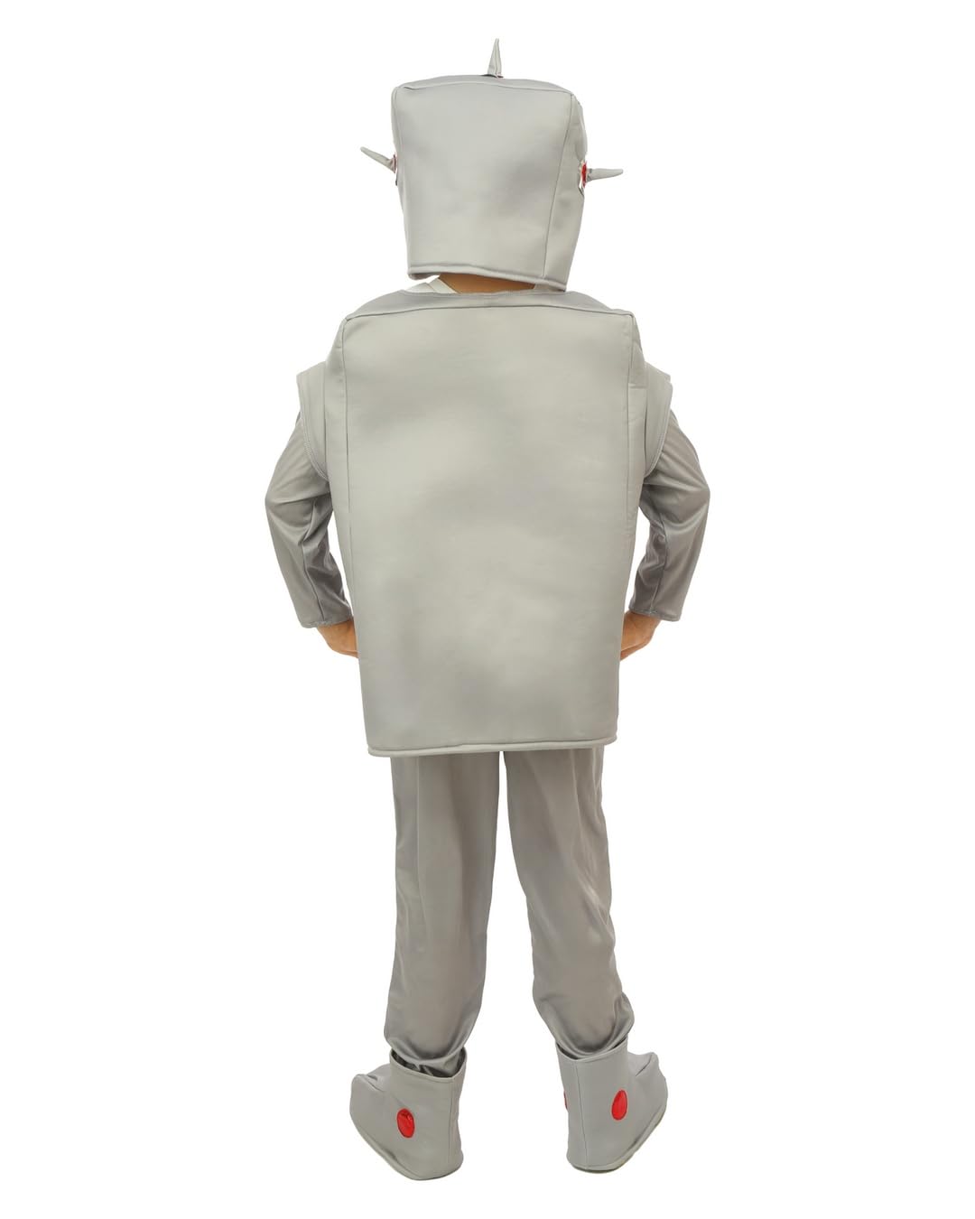 p-clown-roboter-kost-m-f-r-kinder-grau-komplett-set-uni image 3
