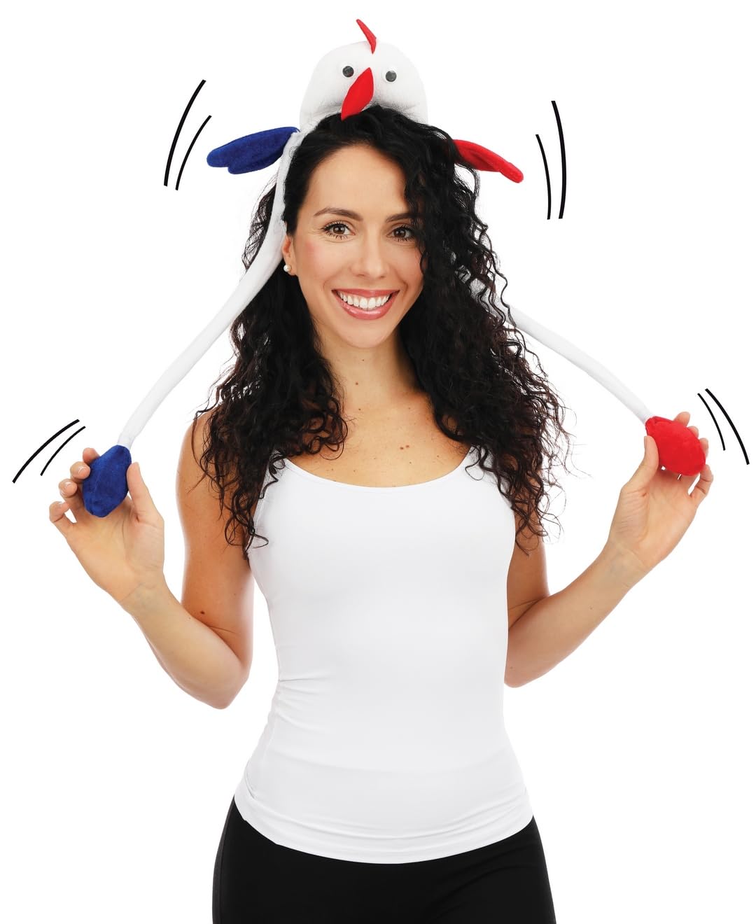 ptit-clown-haarreif-frankreich-fan-blau-wei-rot image 2