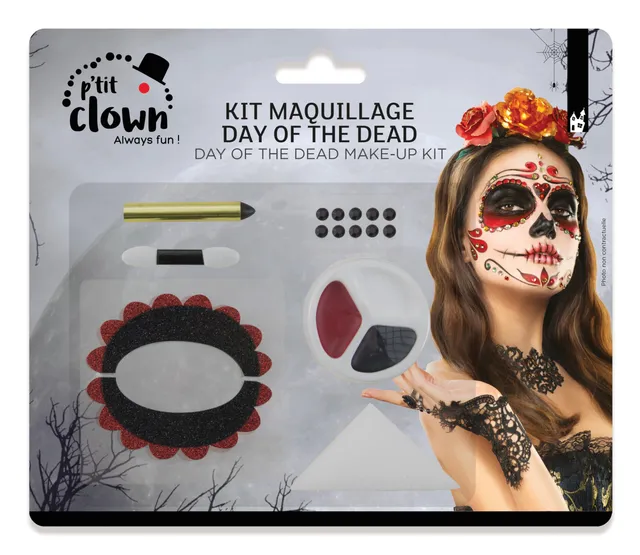 p-tit-clown-day-of-the-dead-schminkset-mexiko-totenkopf-make-up image 1