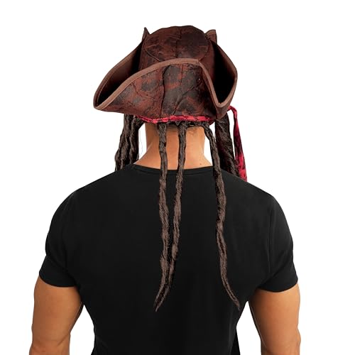 p-tit-clown-piratenhut-mit-dreadlocks-kost-mhut-f-r-erwachsene image 7