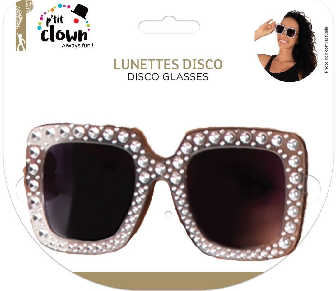 p-tit-clown-disco-brille-strass-silber-erwachsene image 6