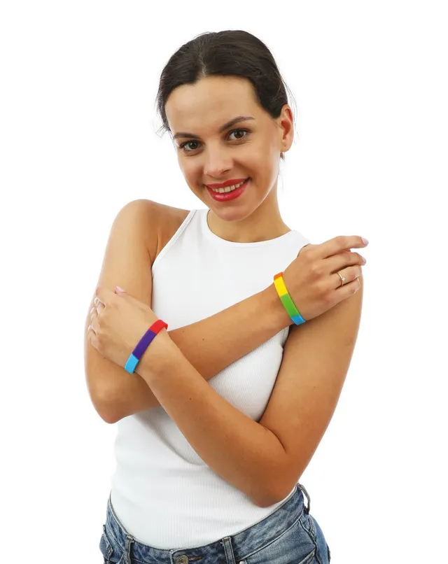 p-tit-clown-23261-flexibles-armband-regenbogen-2-st-ck-party image 1