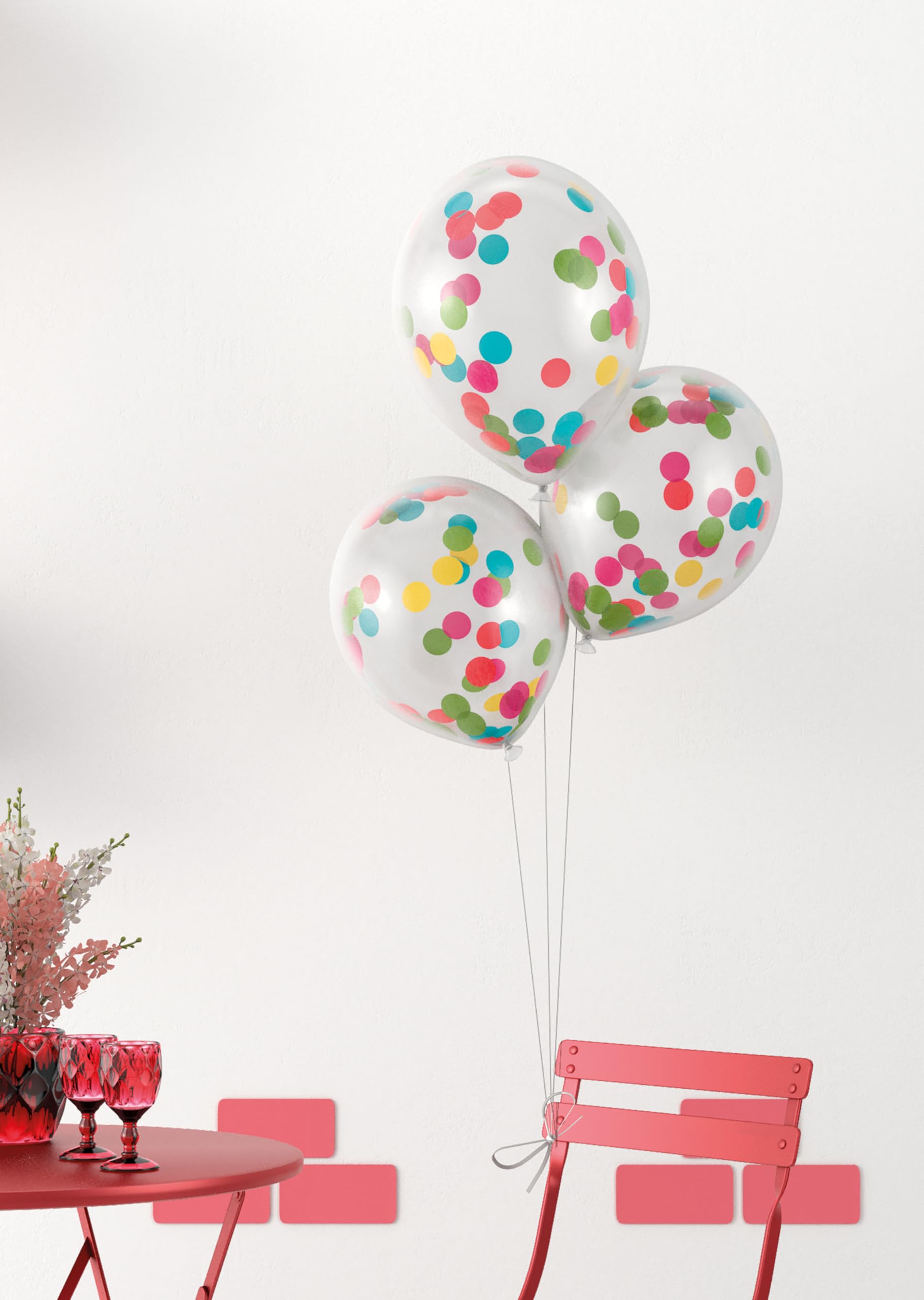 p-tit-clown-konfetti-luftballons-mehrfarbig-30-cm-3er-set image 2