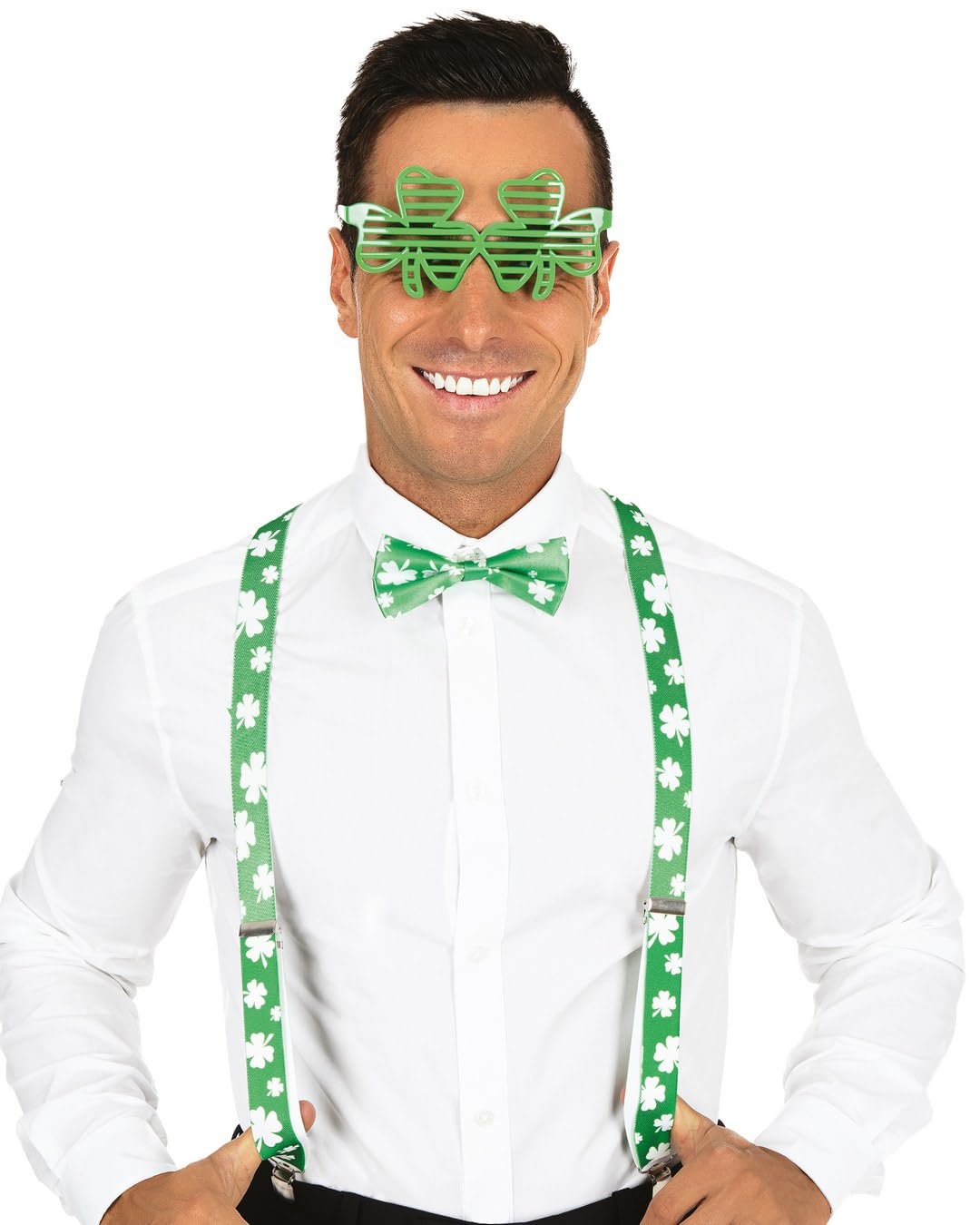 p-tit-clown-st-patrick-s-day-set-hosentr-ger-fliege-brille image 2