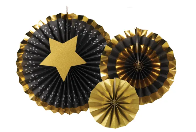p-tit-clown-re22844-set-3-metallrosetten-schwarz-gold image 1