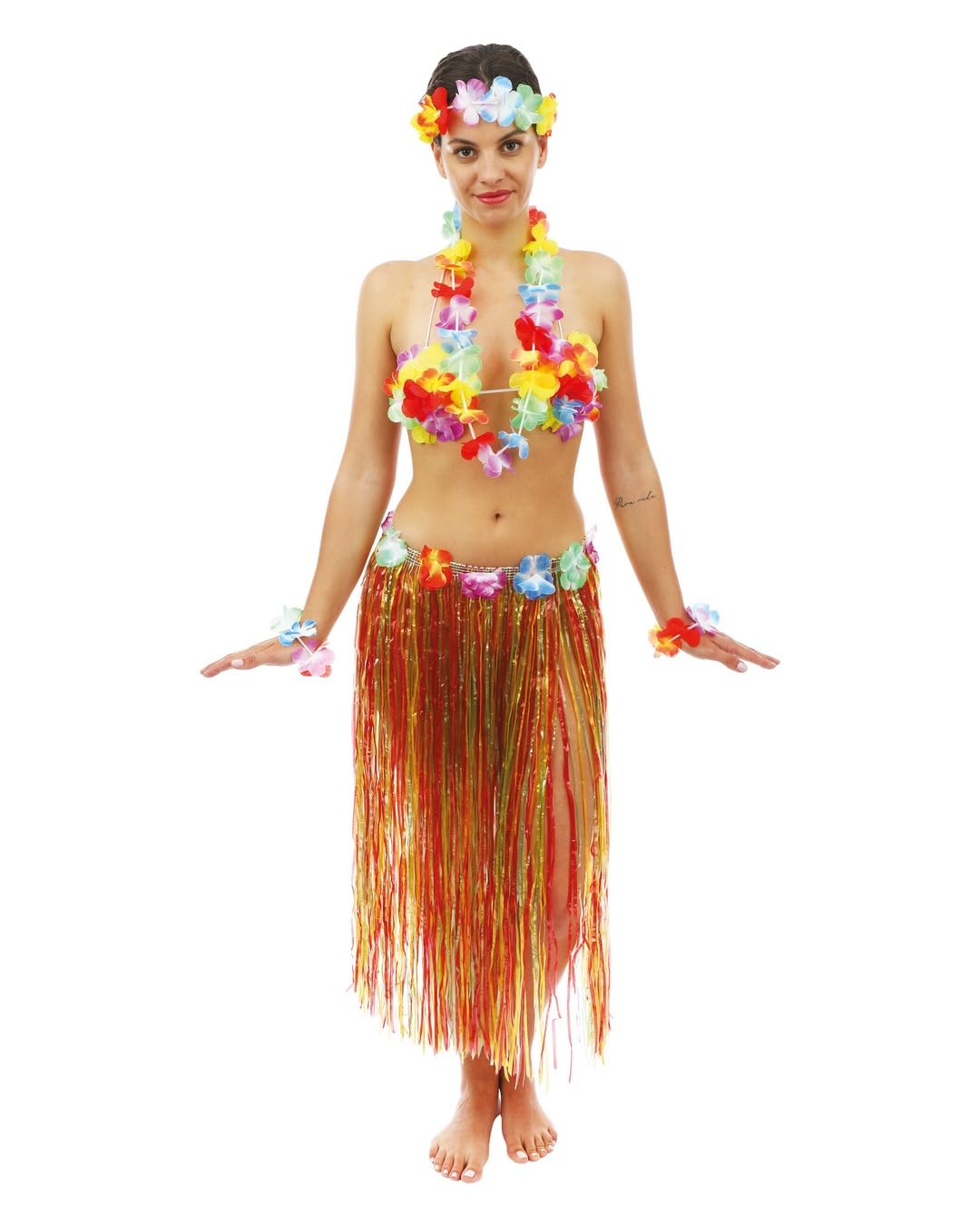 ptit-clown-hawaii-rock-blumen-g-rtel-mehrfarbig-strandkost-m image 2