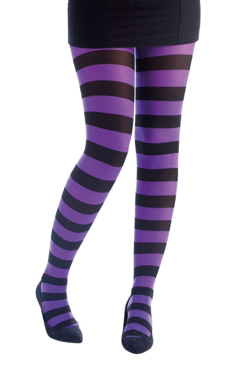 p-tit-clown-damen-strumpfhose-gestreift-wei-rot-blickdicht-einheitsgr-e image 7