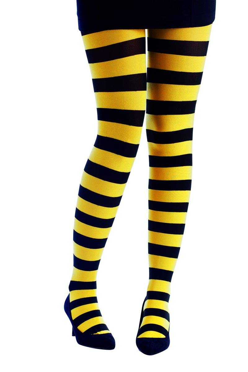 p-tit-clown-damen-strumpfhose-gestreift-wei-rot-blickdicht-einheitsgr-e image 8