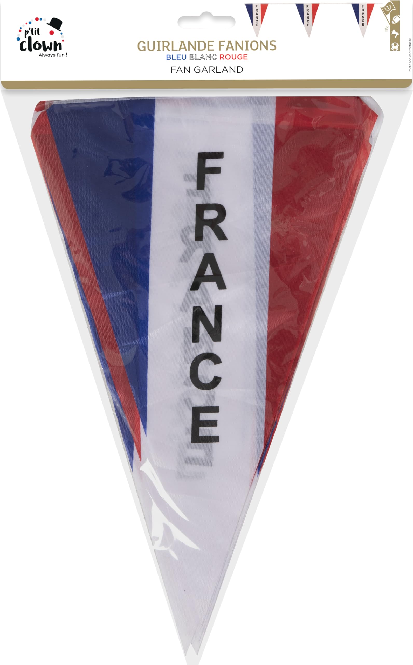 ptit-clown-22010-girlande-frankreich-5-m-blau-wei-rot image 2