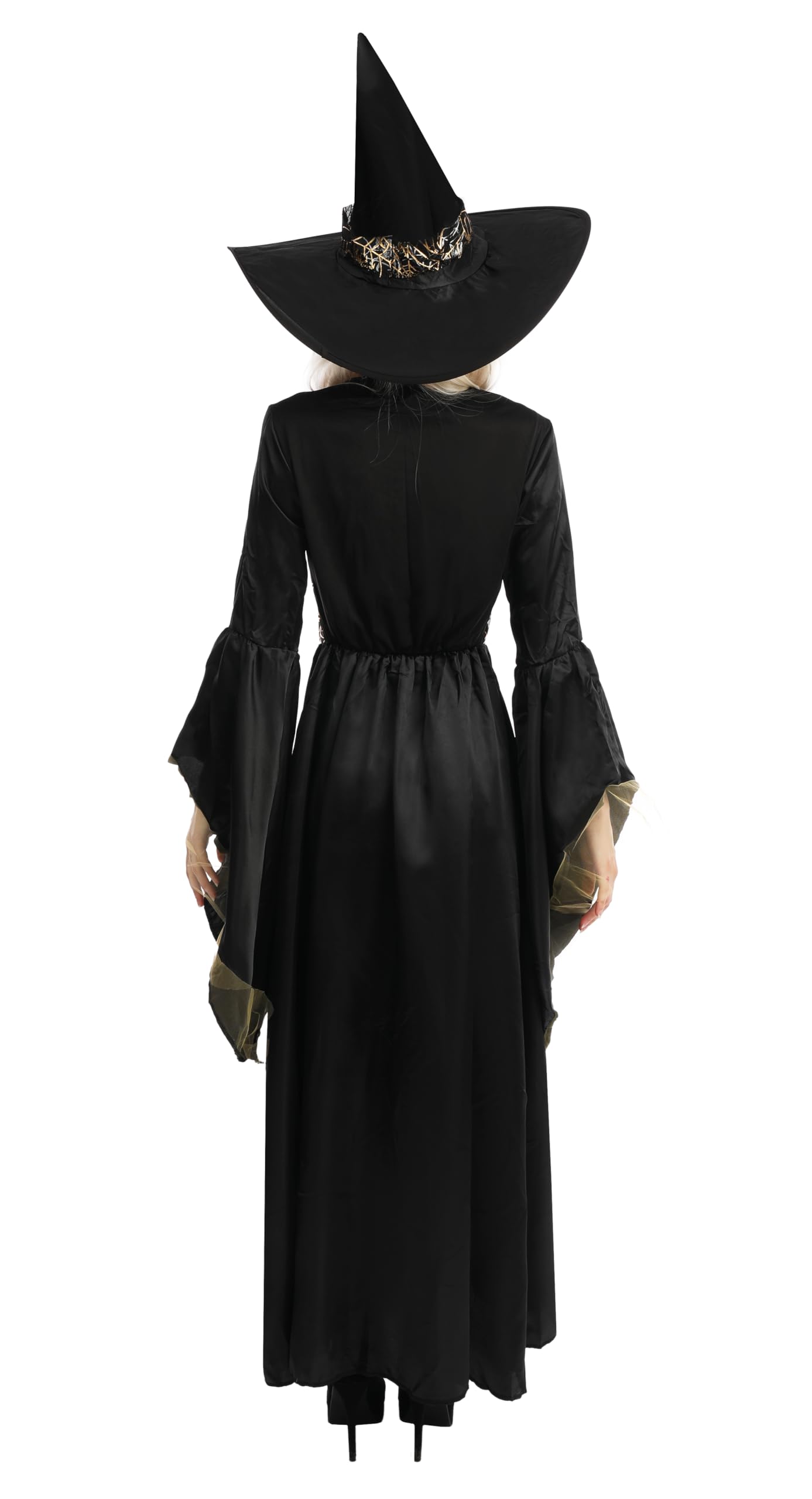 p-tit-clown-mittelalter-hexenkost-m-damen-schwarz-gold image 3