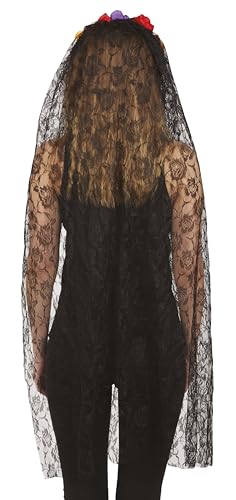 ptit-clown-haarreif-mit-blumen-und-schleier-120-cm-day-of-the-dead image 8