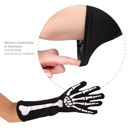ptit-clown-skeletthandschuhe-halloween-schwarz-37-cm-einheitsgr-e-erwachsene image 7
