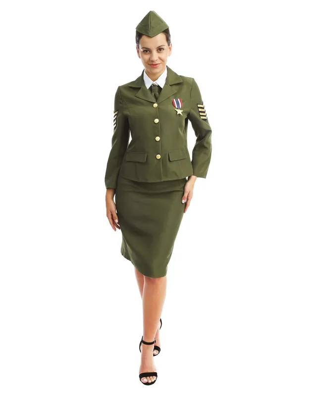 ptit-clown-us-army-offizier-kost-m-damen-gr-n-l-xl-d-day image 1