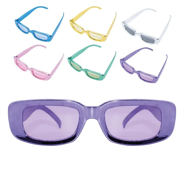 ptit-clown-10888-glitzer-disco-brille-kunststoff-rechteckig image 1